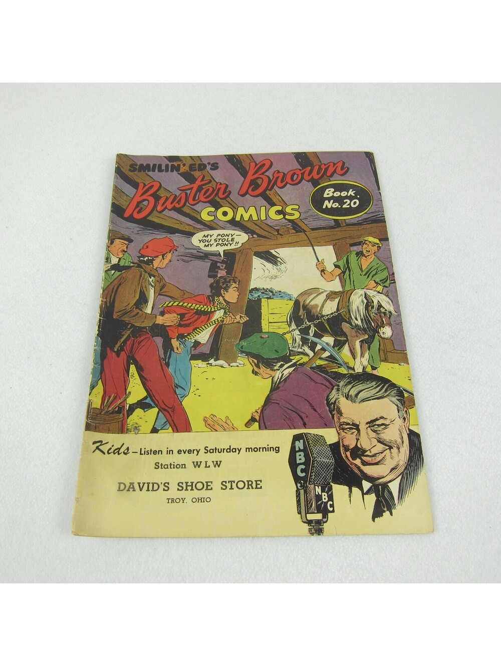 Vintage 1946 Smilin Ed's Buster Brown Comic Book #20 Brown Shoes Promo RARE